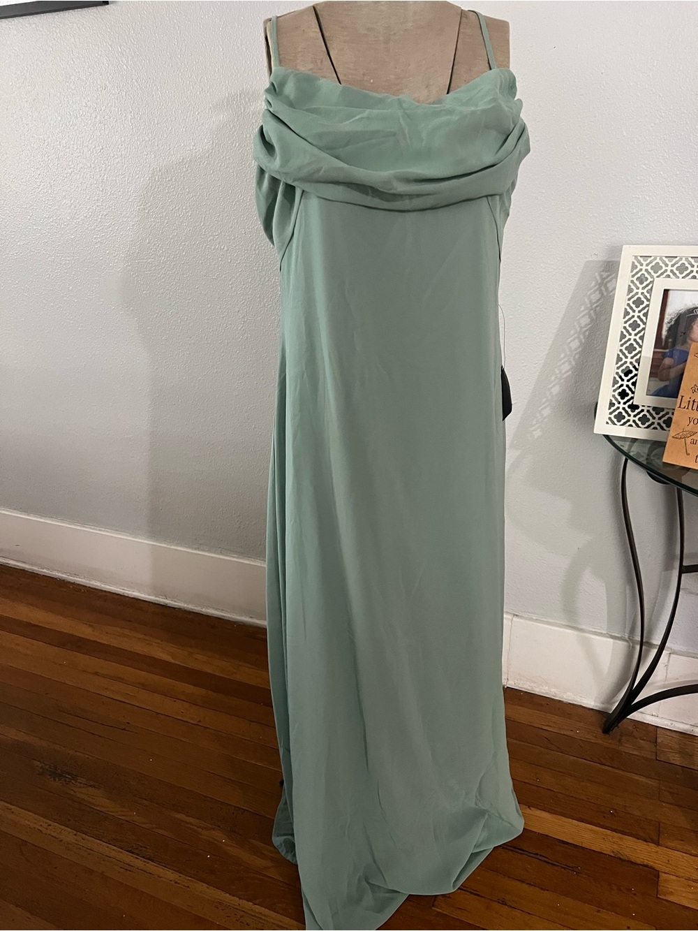 Lulus Sage Green Cow Neck Dress Size L